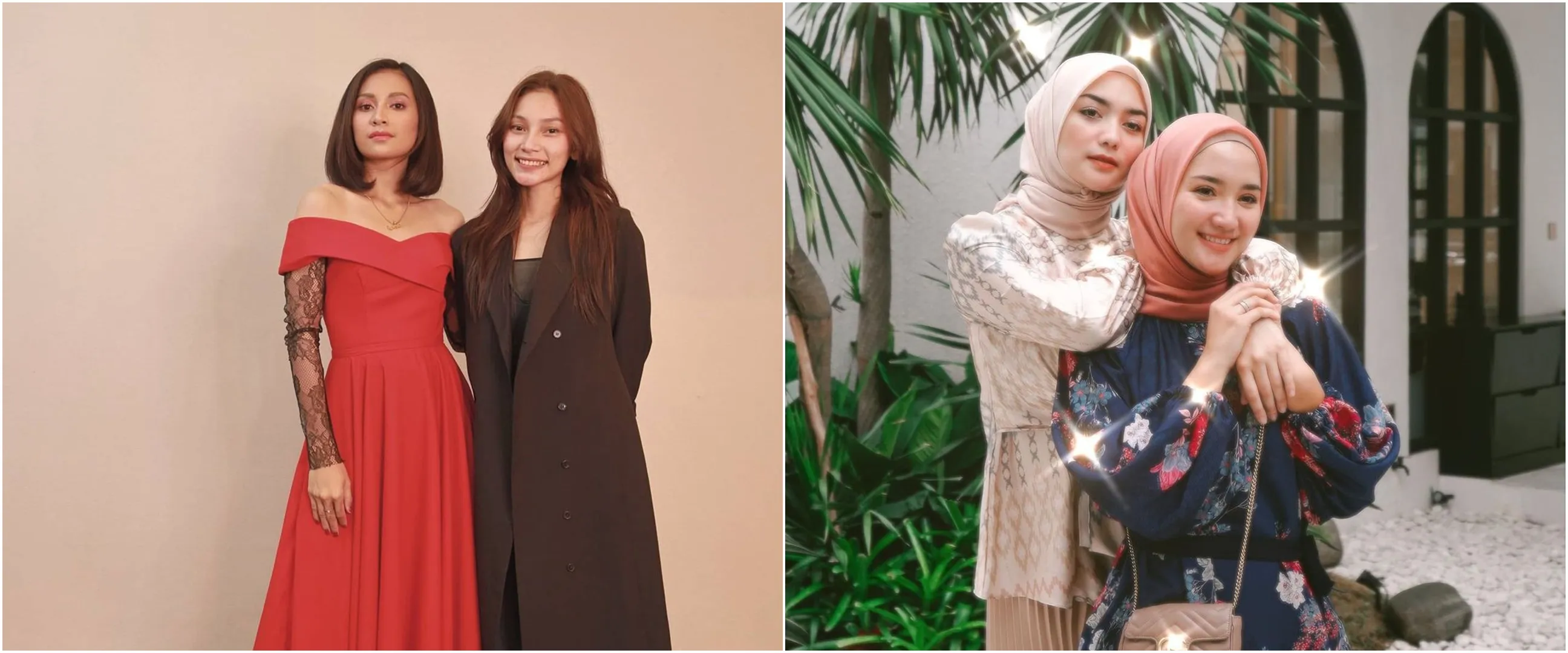 Pesona 9 seleb dampingi adik lamaran, Indah Permatasari tampil menawan kenakan kebaya biru