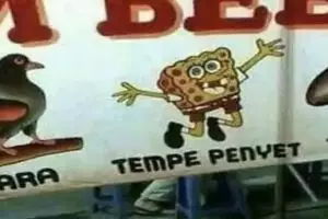 11 Potret gambar di spanduk warung pecel lele ini nyelenehnya bikin nggak habis pikir