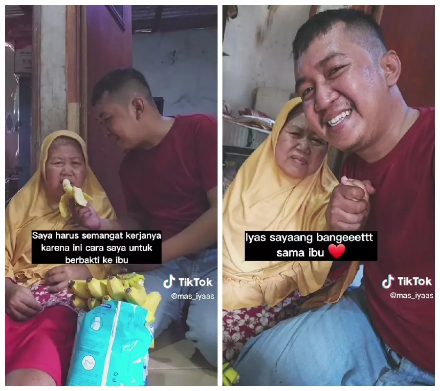 driver ojol kerja demi popok © TikTok/@mas_iyaas