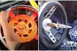 11 Modifikasi setir mobil ini nggak biasa, auto bikin melongo