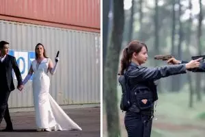 11 Potret prewedding aktor Reiner Manopo 'tukang servis jok motor', ada yang bertema drakor Vincenzo