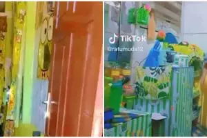 Dari luar rumah triplek 'Kodok Keroppi' terlihat seadanya, 9 potret dalamnya ini bikin tercengang