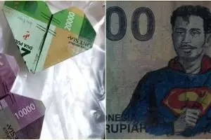 11 Aksi kocak kelewat gabut dengan uang, kreasinya ada-ada saja