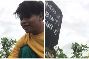 Direndahkan oleh keluarga, remaja curhat di makam ibu sambil bercanda ini bikin hati terenyuh