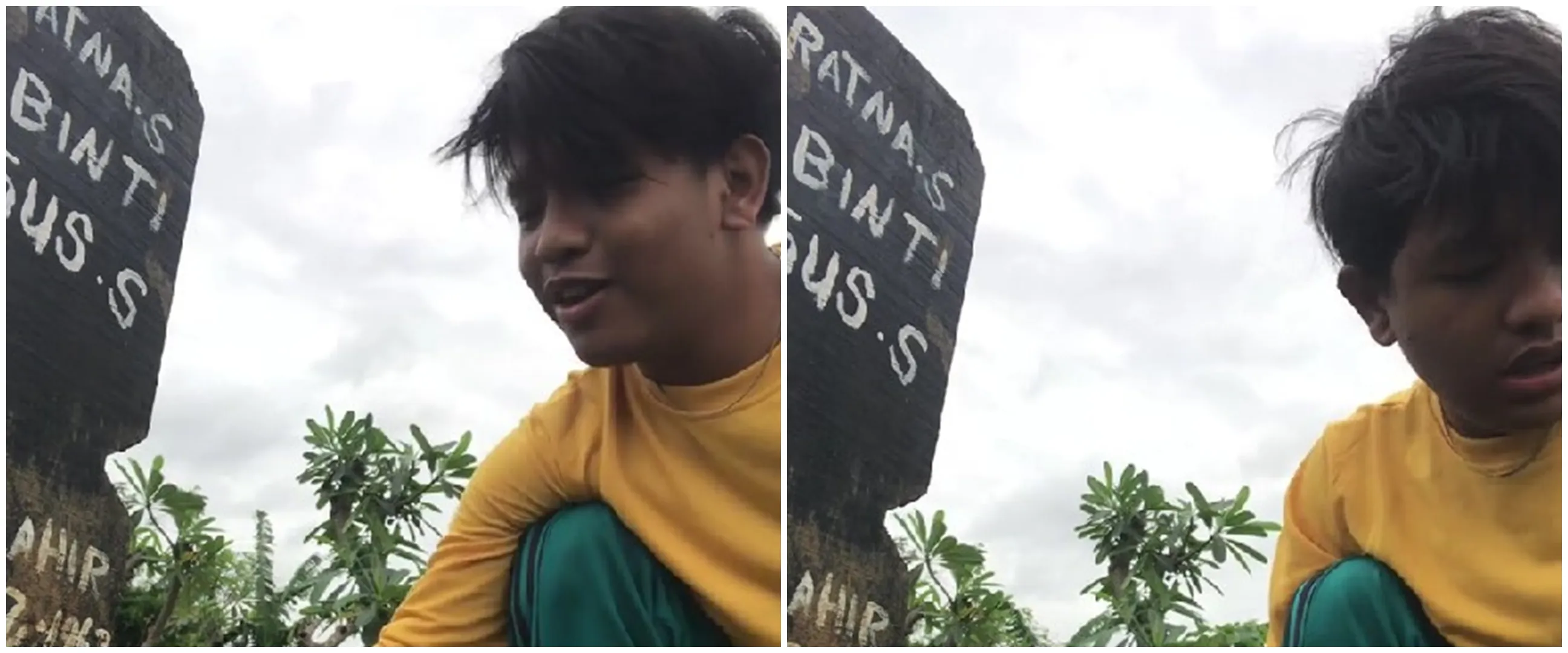 Direndahkan oleh keluarga, remaja curhat di makam ibu sambil bercanda ini bikin hati terenyuh