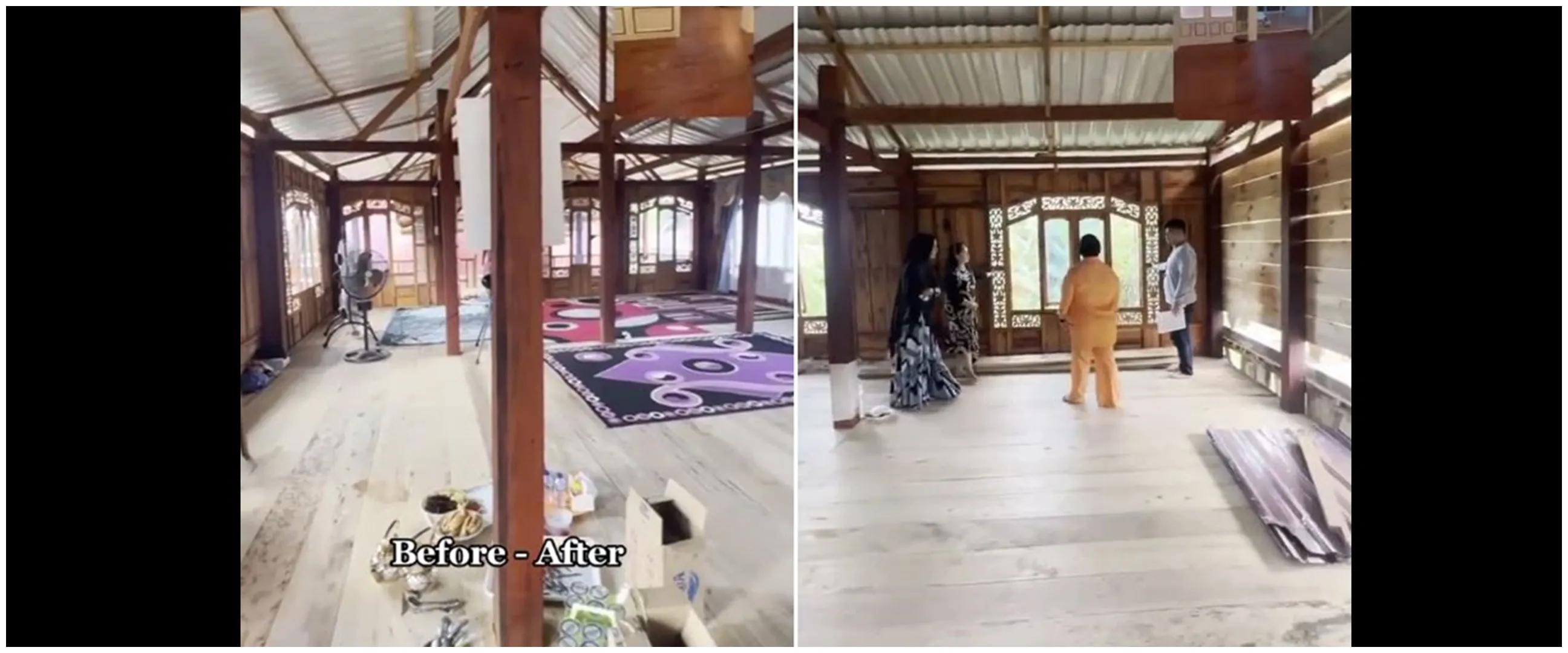 Dari luar tampak biasa, transformasi rumah panggung khas Bugis ini dalamnya seperti hotel bintang 5