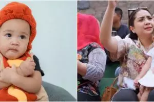 Olahraga sejak bayi, 9 momen Rayyanza anak Nagita Slavina ngegym ini bikin gemas
