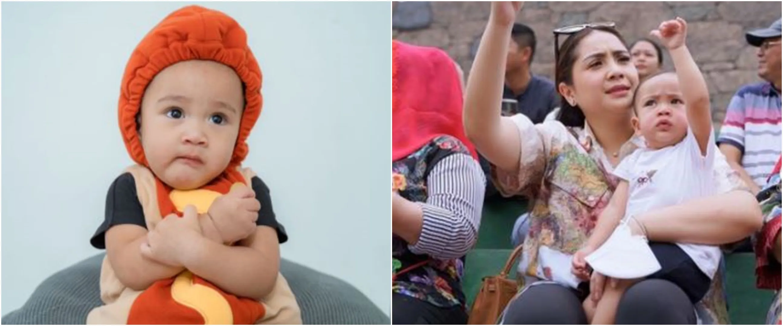 Olahraga sejak bayi, 9 momen Rayyanza anak Nagita Slavina ngegym ini bikin gemas