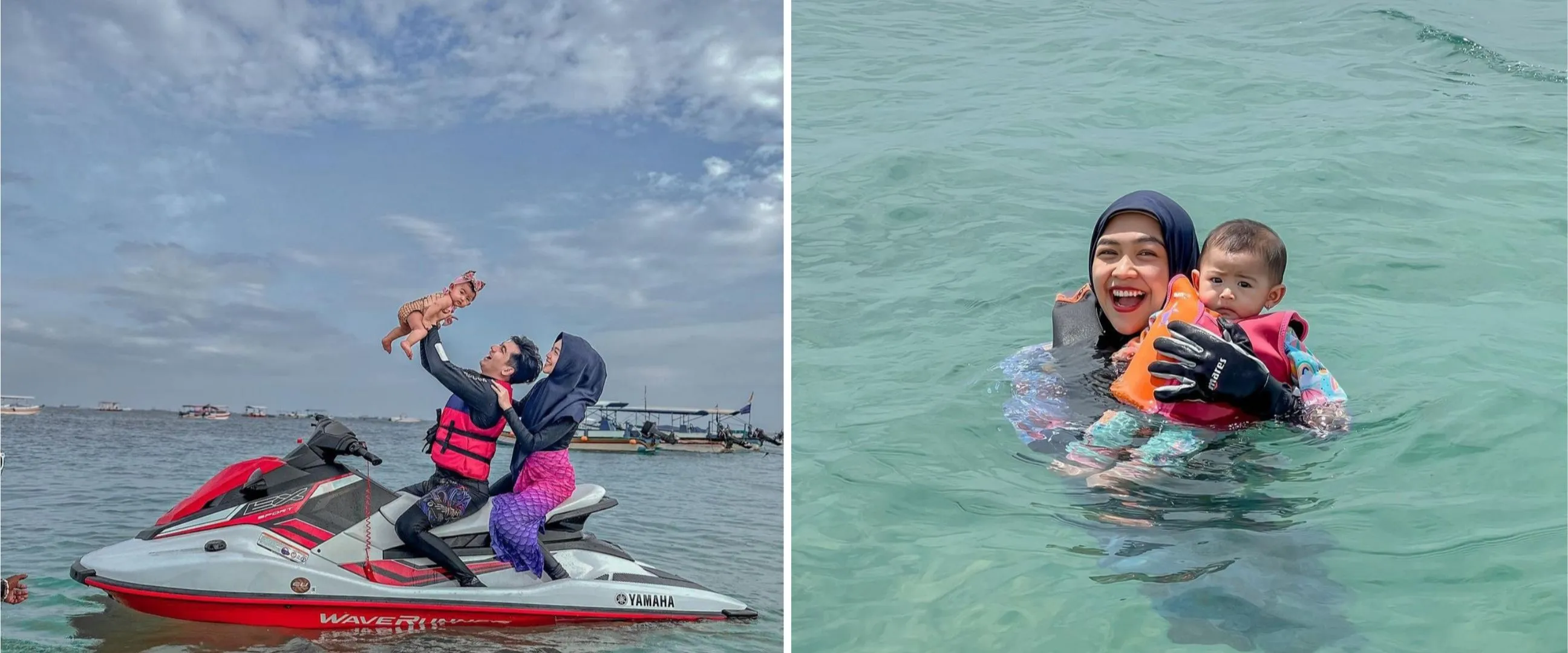 Ajak bayi 5 bulan untuk naik jetski, 7 gaya parenting Ria Ricis dan Teuku Ryan ini tuai kritik