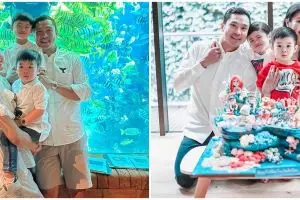 Struk belanjanya nyaris 1 meter, intip 7 momen Raphael Moeis anak Sandra Dewi borong cokelat di mal