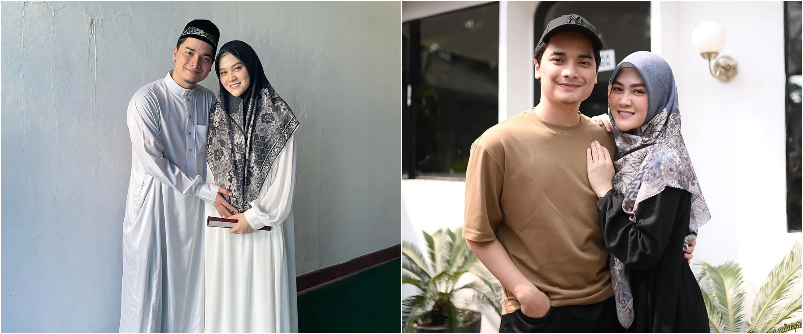 11 Momen Alvin Faiz dan Henny Rahman ajak calon bayi umrah, pertama kali tawaf naik skuter