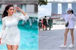 Potret terbarunya saat liburan bikin gagal fokus, begini 11 potret Angel Karamoy lagi plesiran