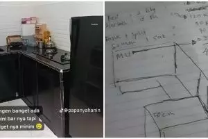 Pasangan ini bikin mini bar dapur modal Rp 430 ribu, ini 11 potret transformasinya
