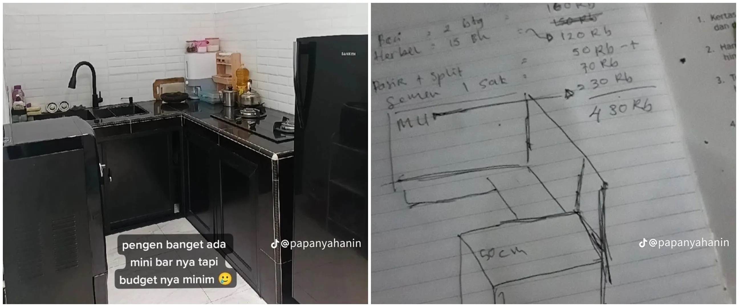 Pasangan ini bikin mini bar dapur modal Rp 430 ribu, ini 11 potret transformasinya