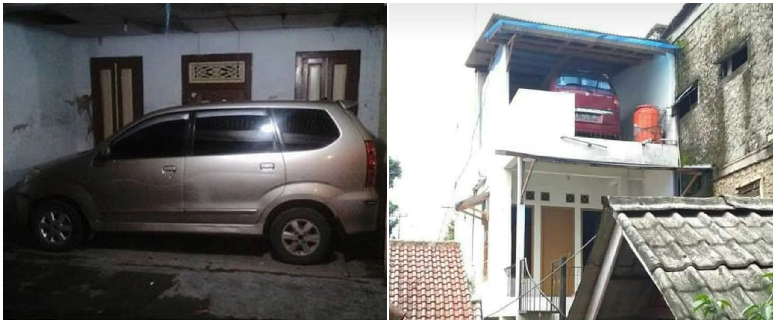11 Potret mobil parkir di tempat tak biasa ini bikin maling ketar-ketir, automundur