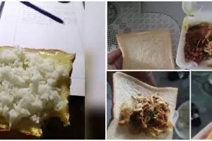 11 Cara nyeleneh anak kosan makan roti, topping-nya seadanya banget nih