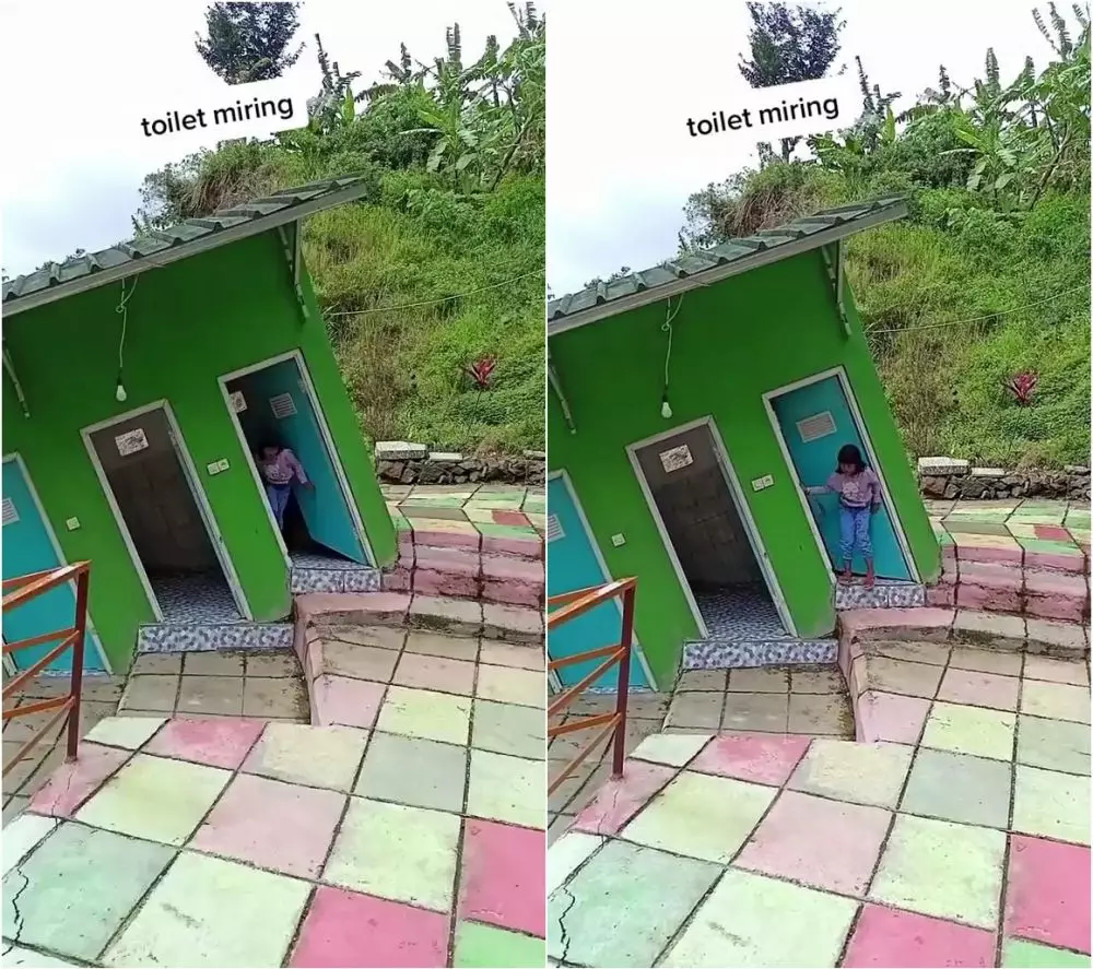 toilet miring © TikTok toilet miring © TikTok
