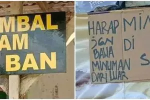 Nggak berurutan, 11 tulisan nyeleneh ini susunannya bikin susah dibaca