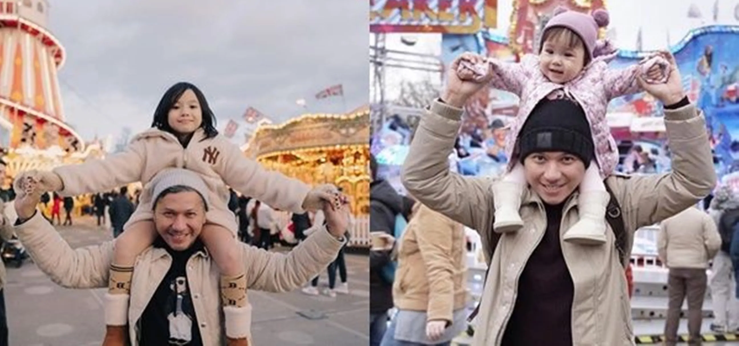 Potret 7 seleb remake foto lawas bareng anak, nostalgia masa lalu