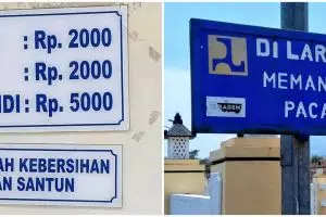 11 Tulisan di pengumuman ini sulit dimengerti, bikin gagal paham
