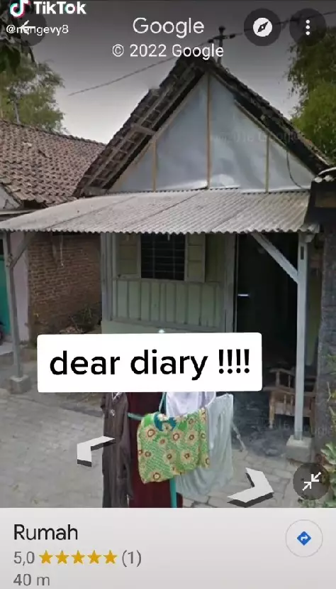 Rumah gubuk renovasi bagus © TikTok/@nengevy8