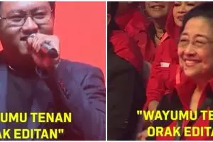 Denny Caknan rayu Megawati cantiknya bukan editan, begini ekspresi girangnya sang mantan Presiden