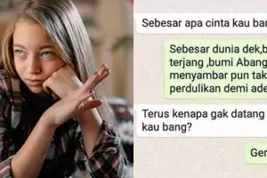 15 Chat WA percakapan dengan pacar ini endingnya bikin kesal, nggak jadi romantis
