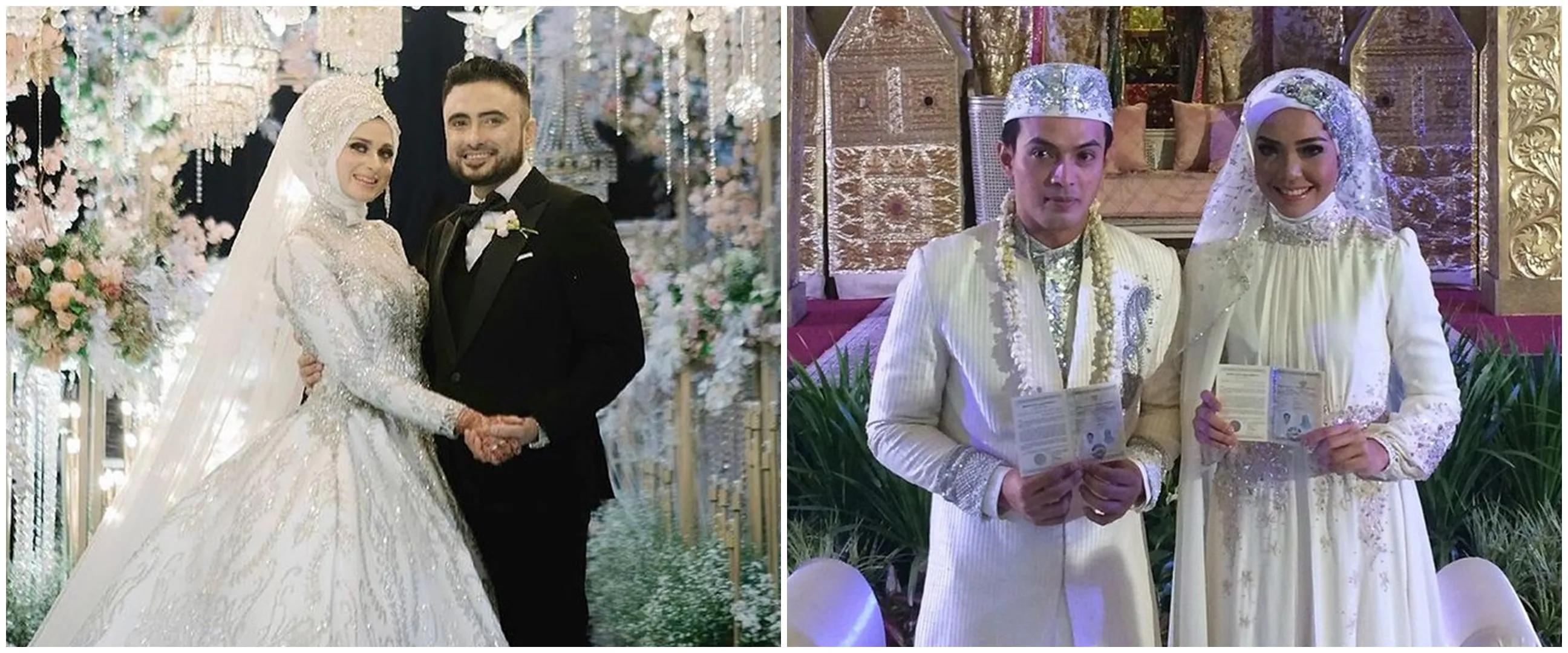Potret 9 pemeran drama kolosal saat menikah, pernikahan Candy Satrio digelar megah