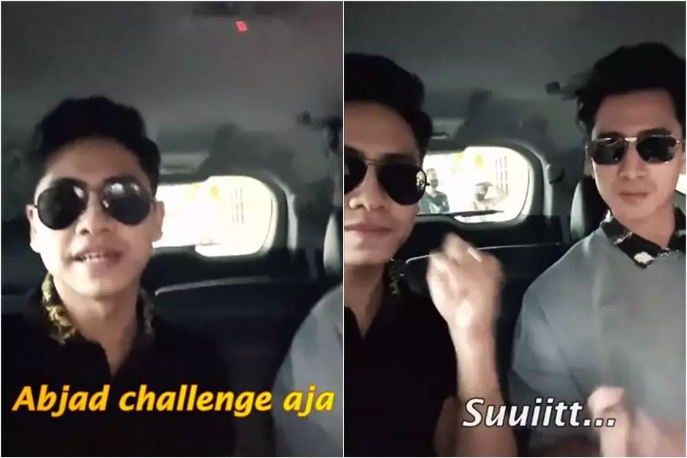 permainan abjad challenge verrel dan athalla © TikTok