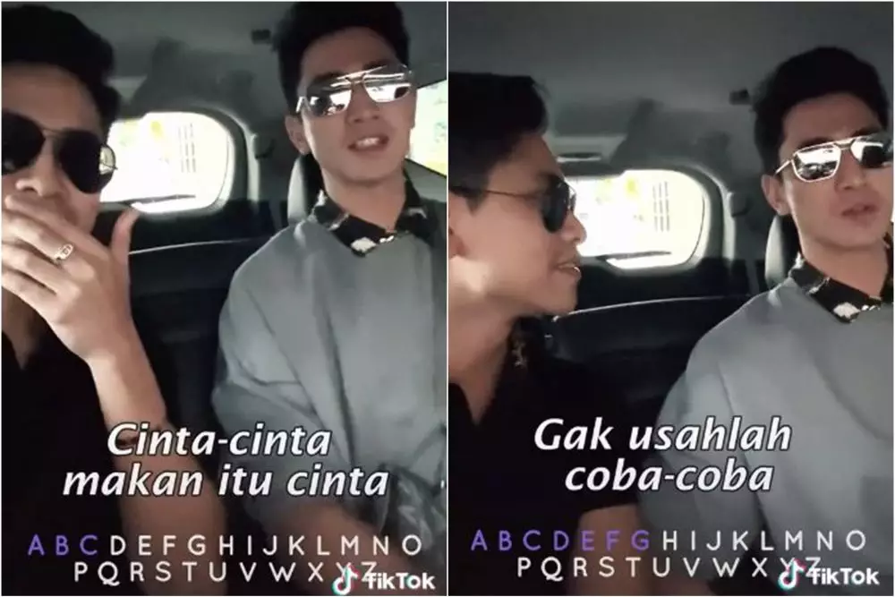 permainan abjad challenge verrel dan athalla © TikTok