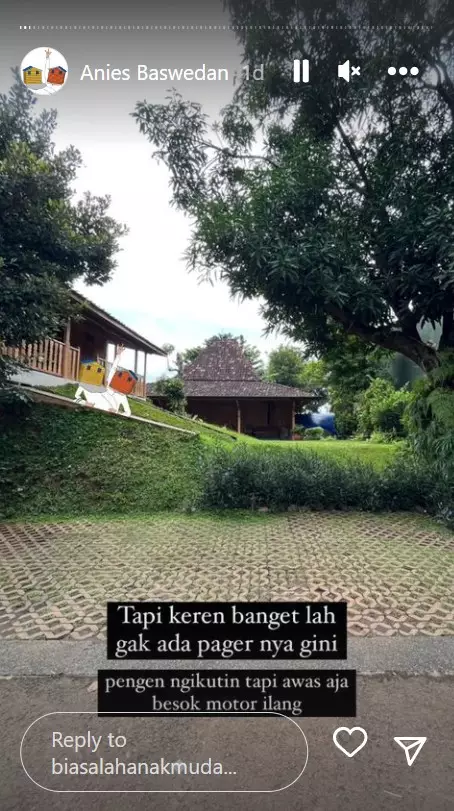 rumah Anies Baswedan © Instagram/@biasalahanakmuda