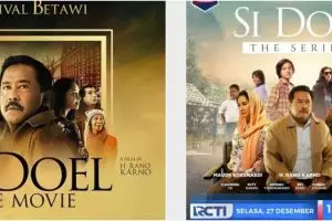 Beda gaya 7 pemain Si Doel saat di film dan series, Rano Karno makin modis