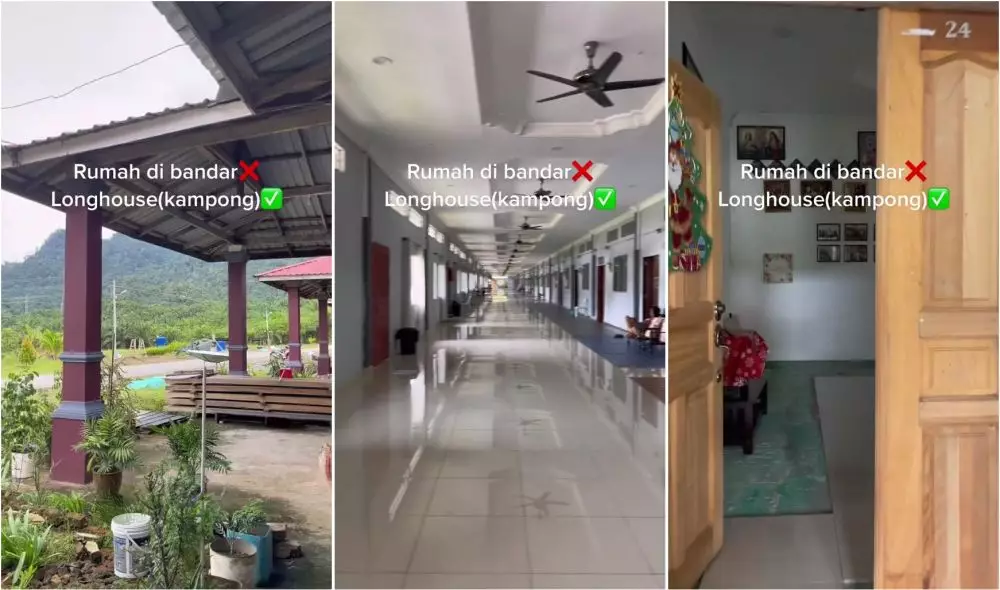 rumah longhouse © TikTok