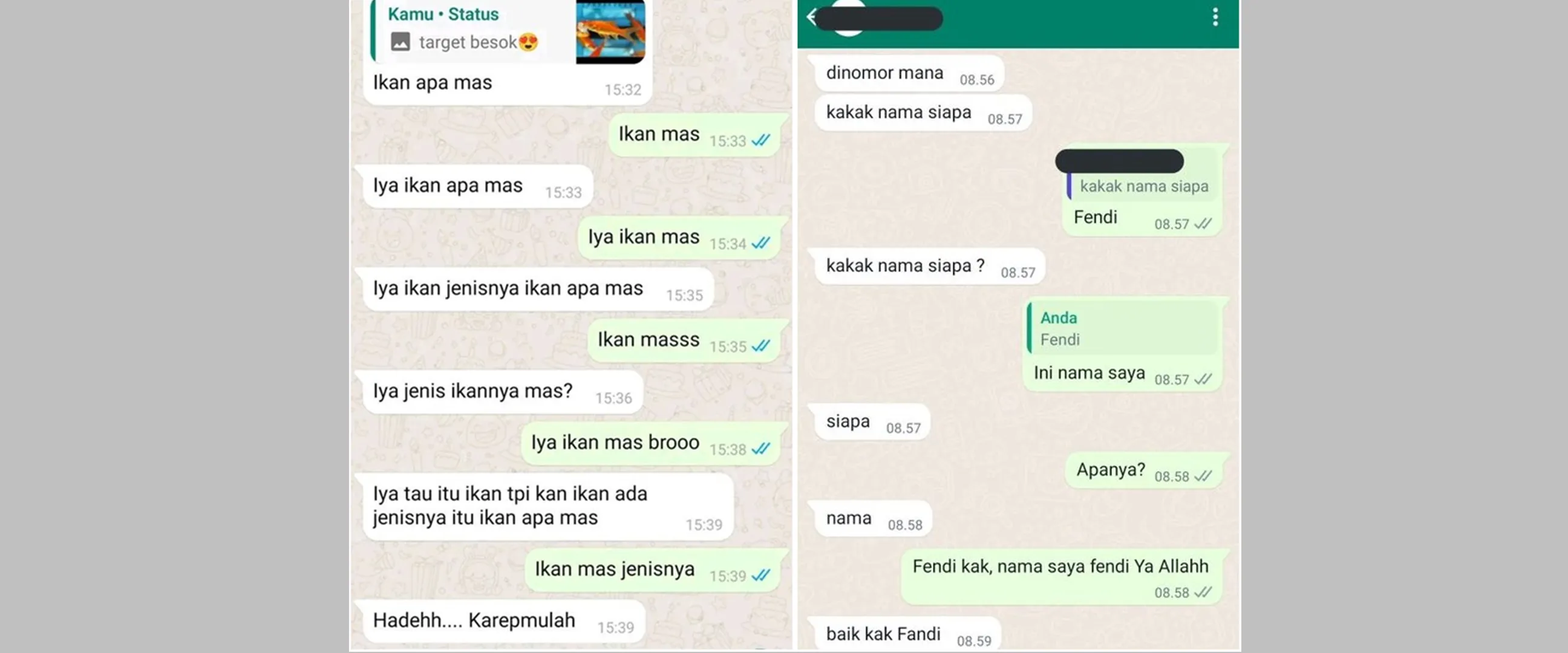 13 Chat lucu ngobrol nggak nyambung-nyambung ini bikin ikutan gemas bacanya