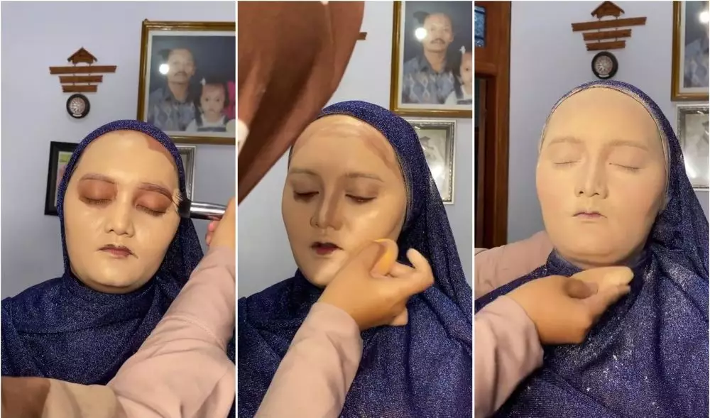 wanita dirias mua jadi pengantin sunda © TikTok wanita dirias mua jadi pengantin sunda © TikTok