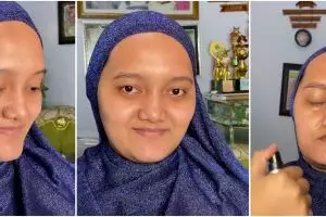 Transformasi wanita usai dirias MUA jadi pengantin Sunda ini bikin lupa wajah aslinya, pipi jadi tirus