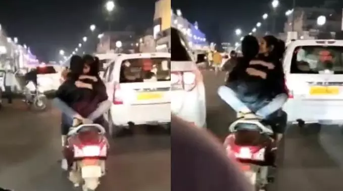 Naik motor dengan cara nggak wajar © 2023 brilio.net