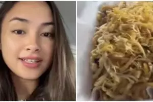 Momen kocak Caitlin Halderman beli bubur ayam, isinya bikin terkekeh