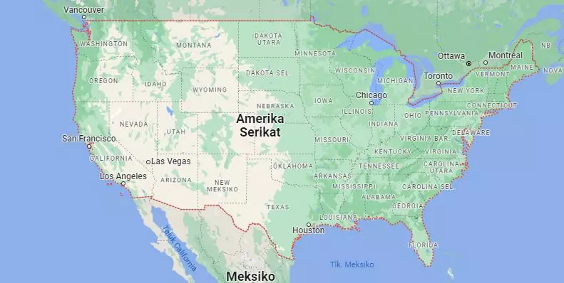 kenapa perbatasan negara bagian Amerika Serikat garis lurus Berbagai sumber