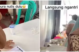 Istri ngidam makanan prasmanan, aksi pria nekat kunjungi nikahan orang tak dikenal ini tuai perdebatan