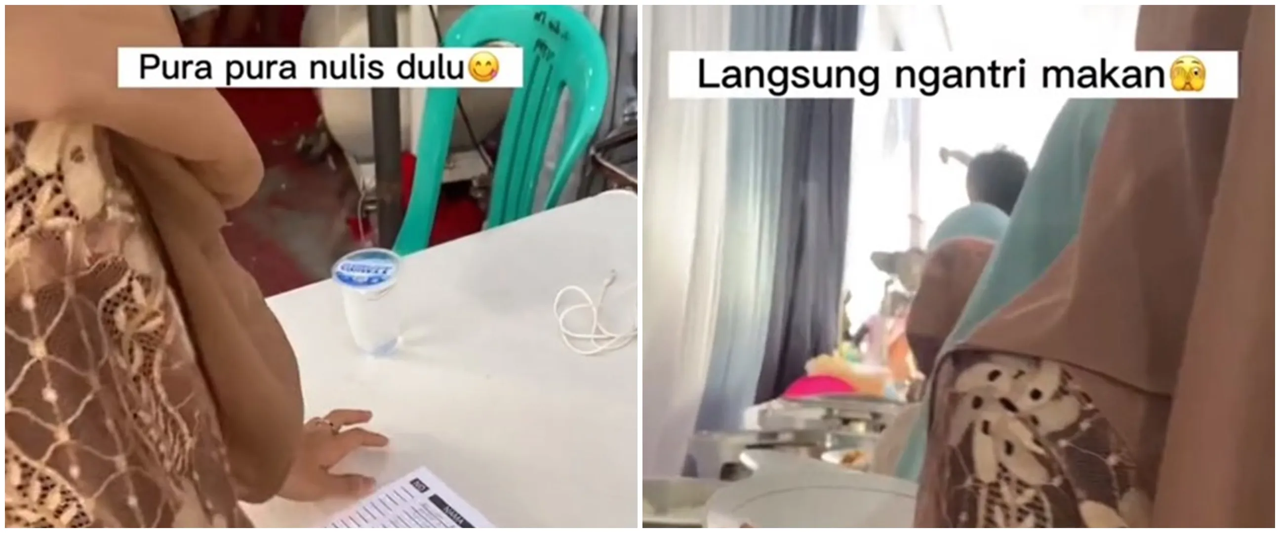 Istri ngidam makanan prasmanan, aksi pria nekat kunjungi nikahan orang tak dikenal ini tuai perdebatan