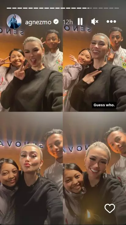 Agnez Mo bertemu pelajar dance sport © Instagram/@agnezmo