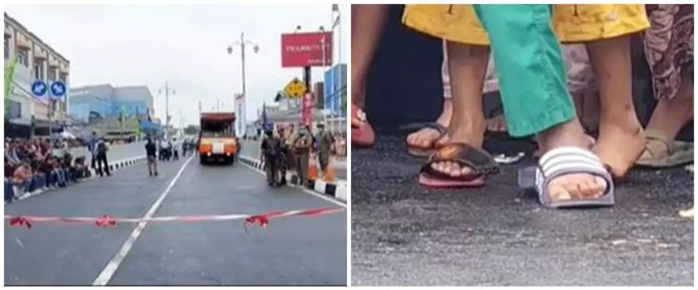 Momen lucu warga saat peresmian underpass Depok © 2022 berbagai sumber Momen lucu warga saat peresmian underpass Depok © 2022 berbagai sumber