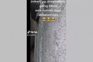 Gang menuju rumah ini hanya cukup dilewati satu orang, begini penampakan di dalamnya