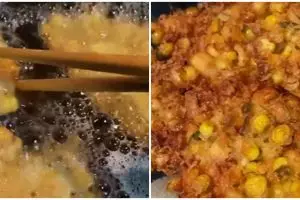 Bukan pakai terigu, ini trik agar tekstur bakwan jagung super garing dan keriting usai digoreng