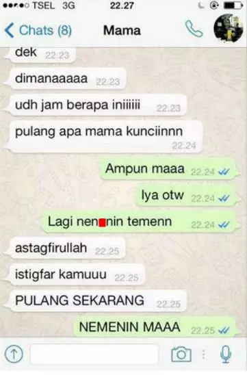 Chat lucu salah kirim anak dan orang tua Berbagai sumber