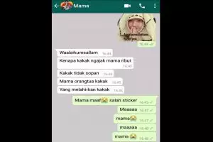 11 Chat lucu salah kirim anak dan orang tua ini bikin panik sendiri, jadi malu