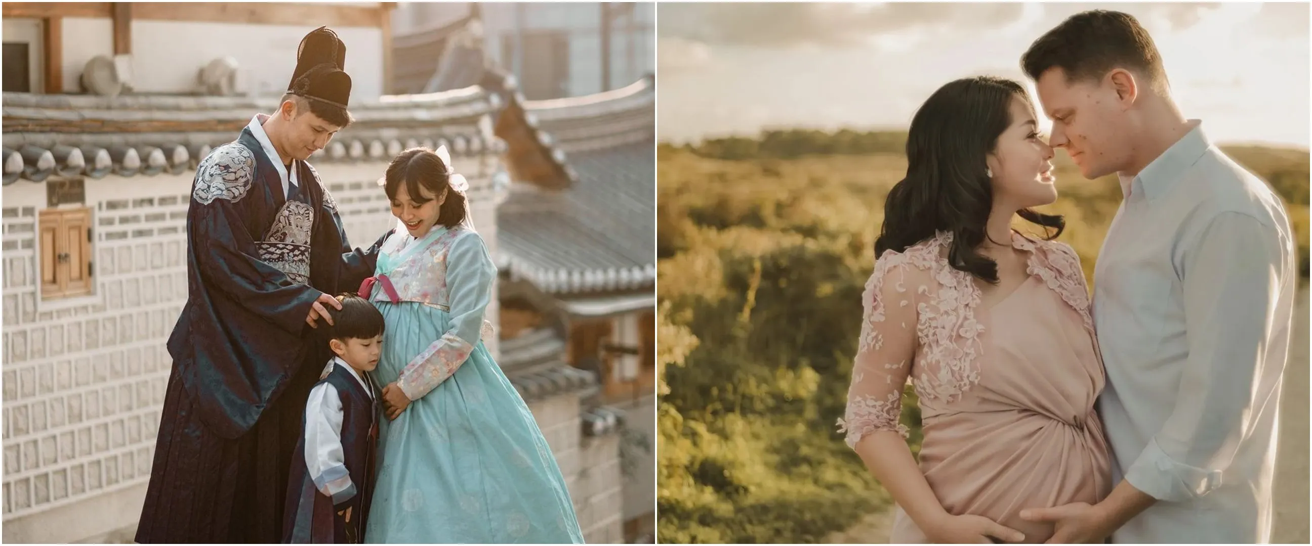 Gaya 7 seleb maternity shoot di luar negeri, Dinda Hauw edit foto sendiri