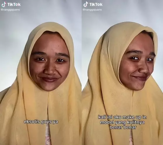 Riasan bak dempul wanita jadi manten Sunda © TikTok