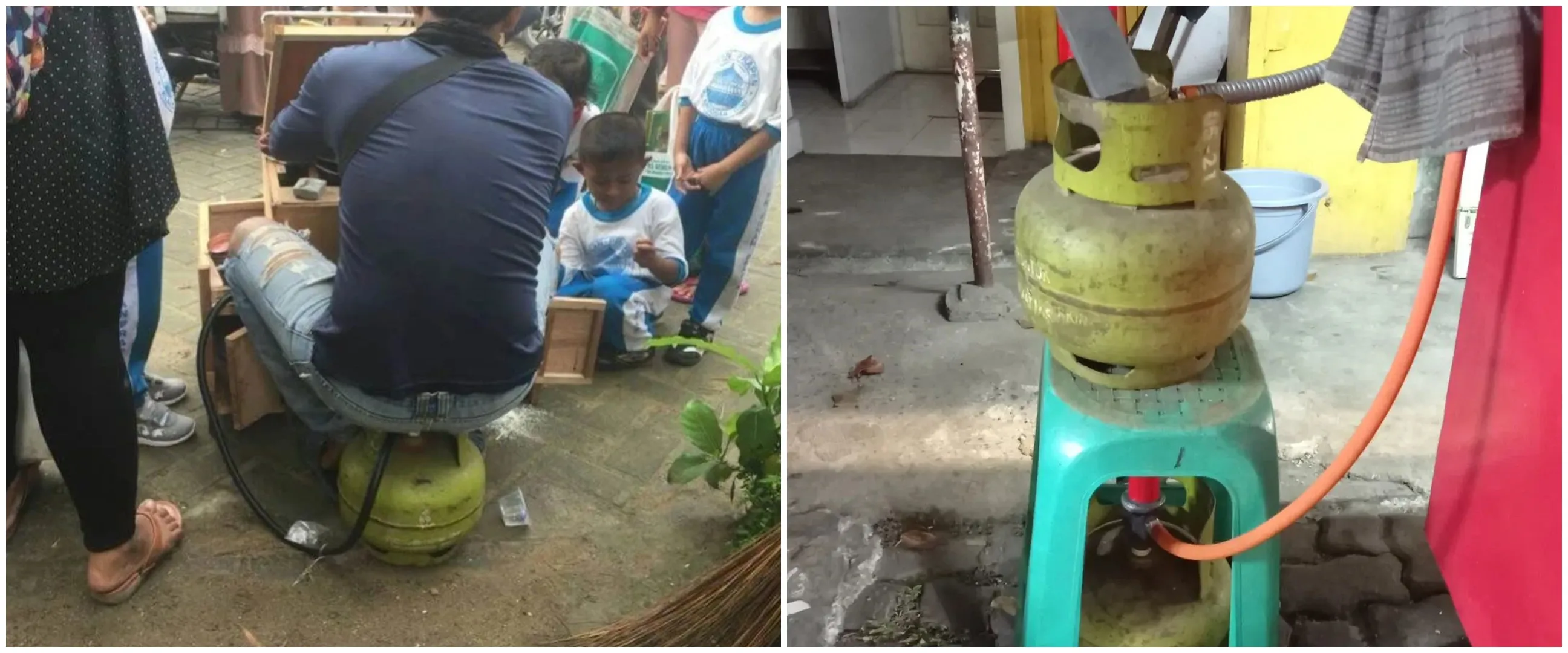 Auto ketar-ketir, 11 cara nyeleneh orang pakai tabung gas ini bikin senyum getir